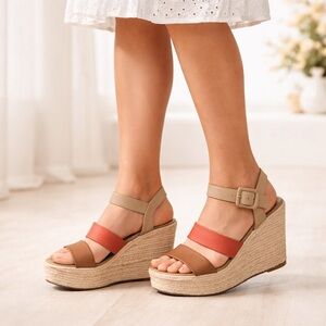Coconuts by Matisse Espadrille Wedge Sandals Sz 7 Spring Summer Easter Boho